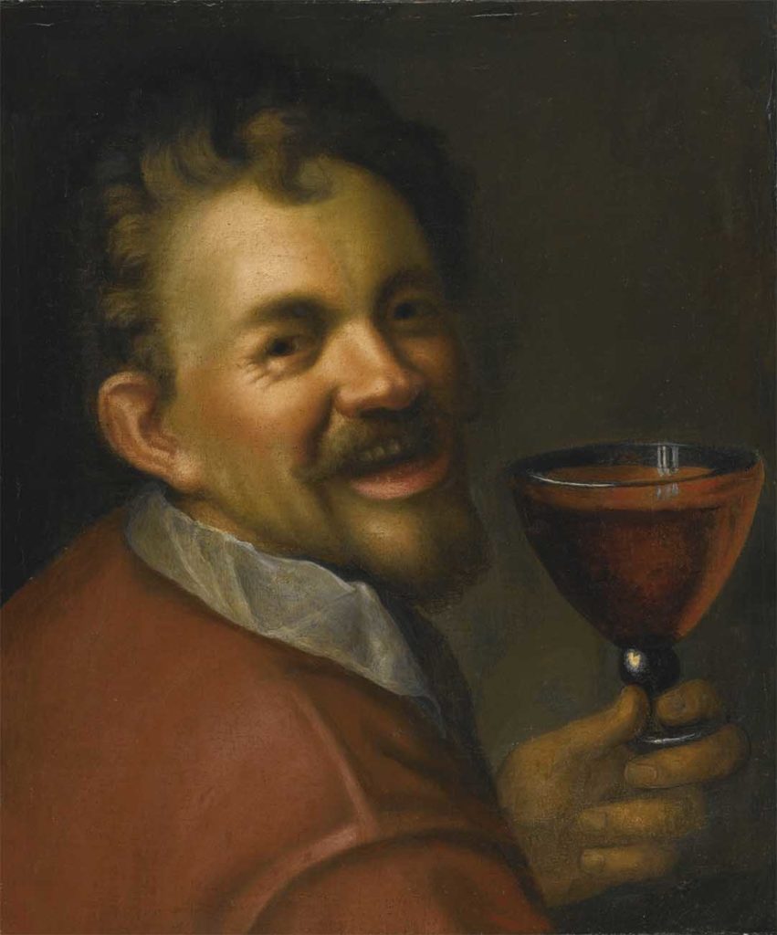 Hans_von_Aachen_Self-portrait_with_a_Glass_of_Wine_Berri_Estates_Traditional_Dry_Red_and_Solo_Lemon_Lime_Goon_Recipe copy