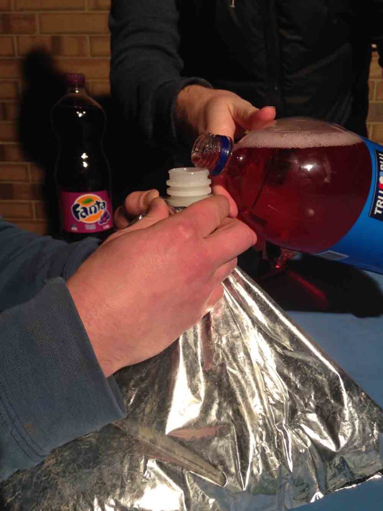 Goon Mixing Inside The Goon Bag - Travelling With Your Sack